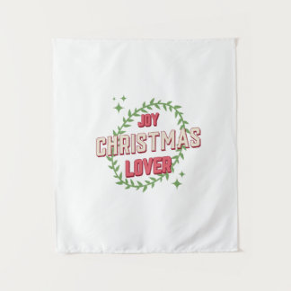 Weihnachtsfreud Liebhaber Wandteppich