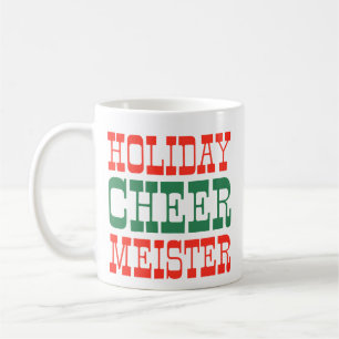 Weihnachtsfreud Meister Festliches Rot & Grün Kaffeetasse