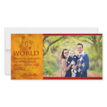 Weihnachtsfreude 8x4 in Karmesinrot & Gold