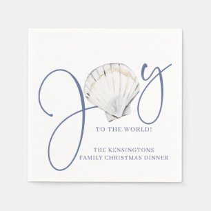 Weihnachtsfreude an der Küste Seashell Nautical Ho Serviette