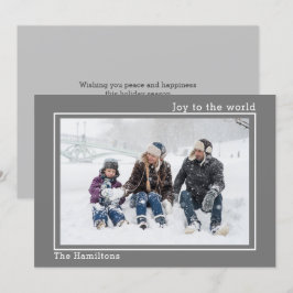 Weihnachtsfreude an der Personalisierten Karte des