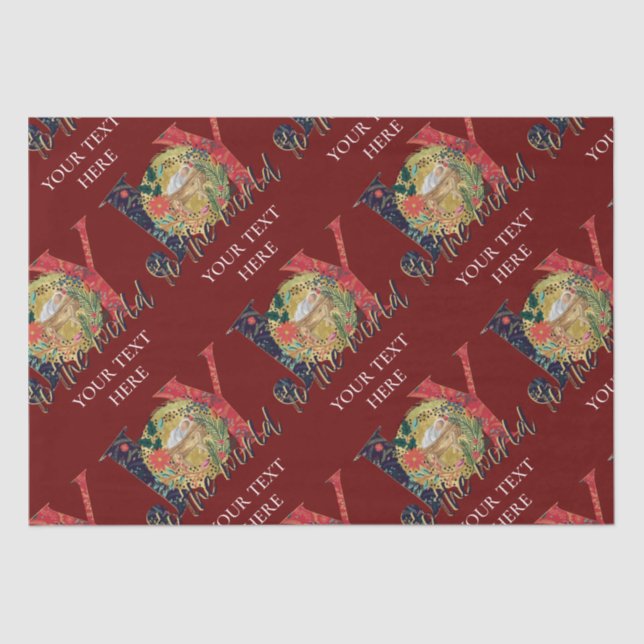 Weihnachtsfreude an der Weltkrippe  Seidenpapier (Vorderseite)