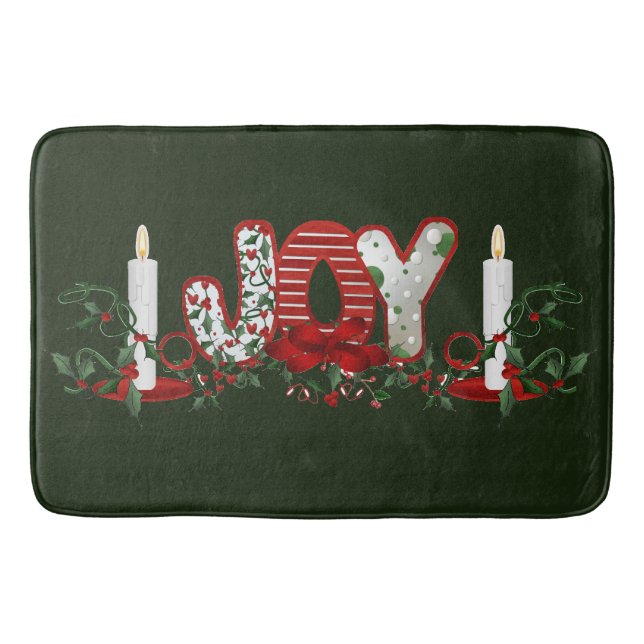 Weihnachtsfreude Badematte (Vorderseite)