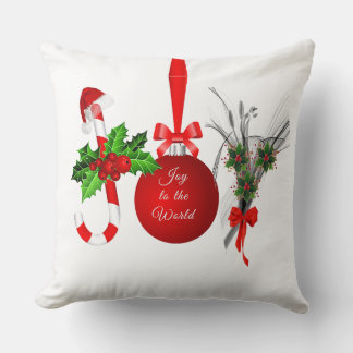Weihnachtsfreude-Baumwoll-Kissenhülle Kissen