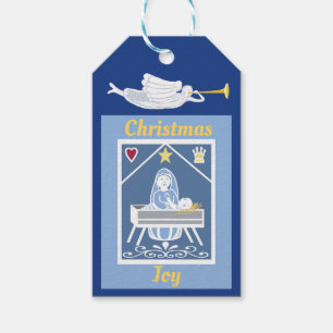 Weihnachtsfreude Christliche Krippe Geschenkanhänger