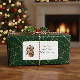 Weihnachtsfreude der Wüste, Brauch Adressaufkleber