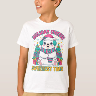 Weihnachtsfreude Eisbär T-Shirt – Süßeste Zeit