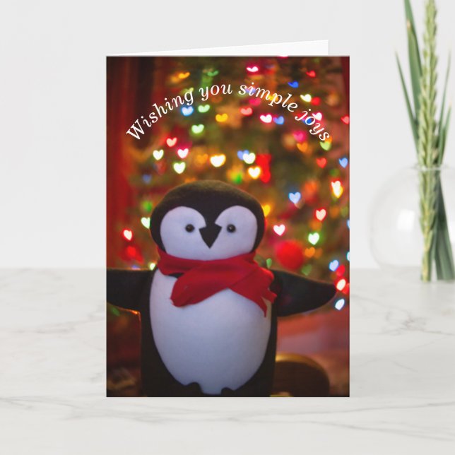 Weihnachtsfreude Feiertagskarte (Vorderseite)