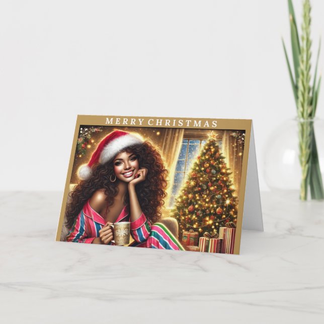 Weihnachtsfreude Feiertagskarte (Vorderseite)