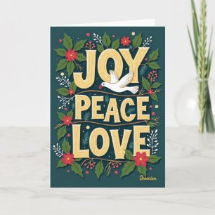 Weihnachtsfreude Frieden Liebe Karte