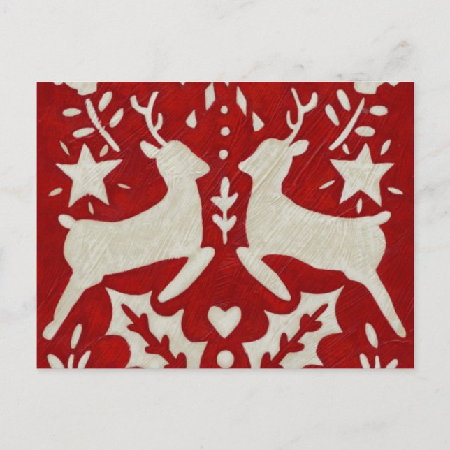 Weihnachtsfreude I Feiertagspostkarte (Vorderseite)