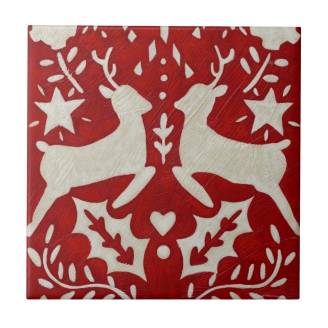 Weihnachtsfreude I Fliese (Vorderseite)