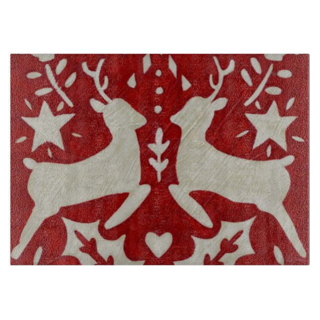 Weihnachtsfreude I Schneidebrett (Vorderseite)