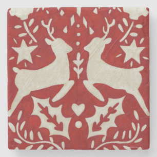 Weihnachtsfreude I Steinuntersetzer