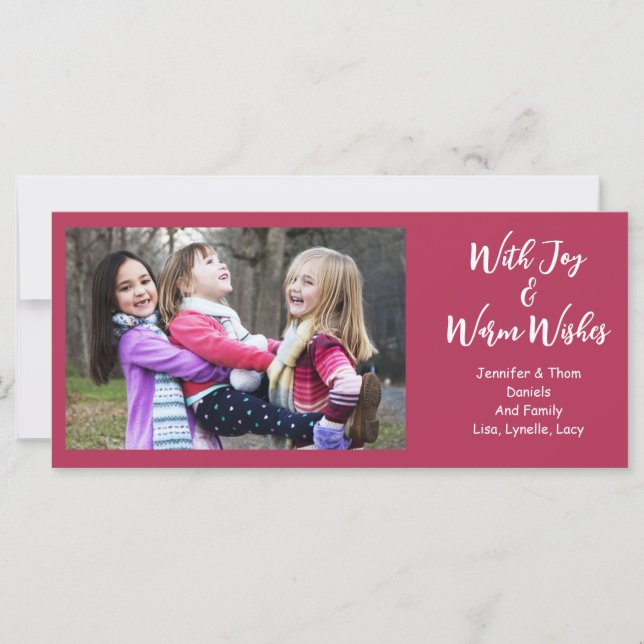 Weihnachtsfreude im Foto | Warme Wünsche (Vorderseite)