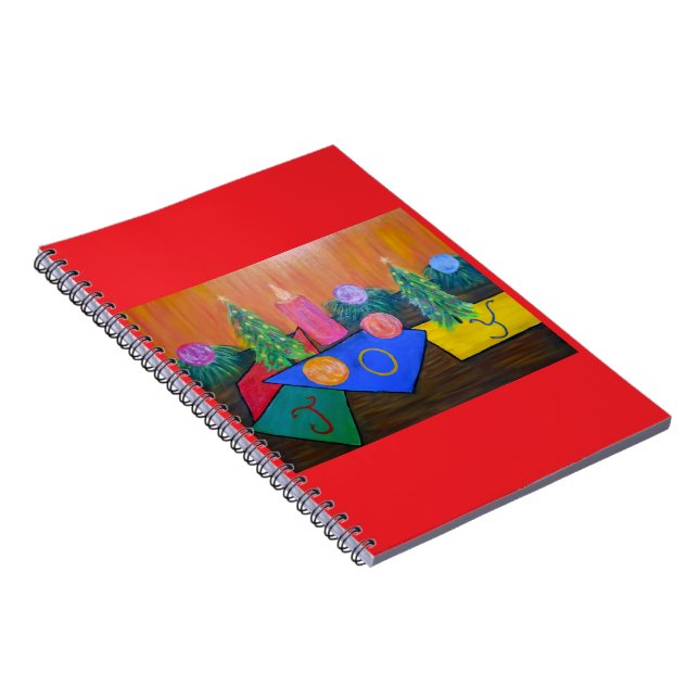 Weihnachtsfreude Klassisches Notizbuch Notizblock (Rechte Seite)