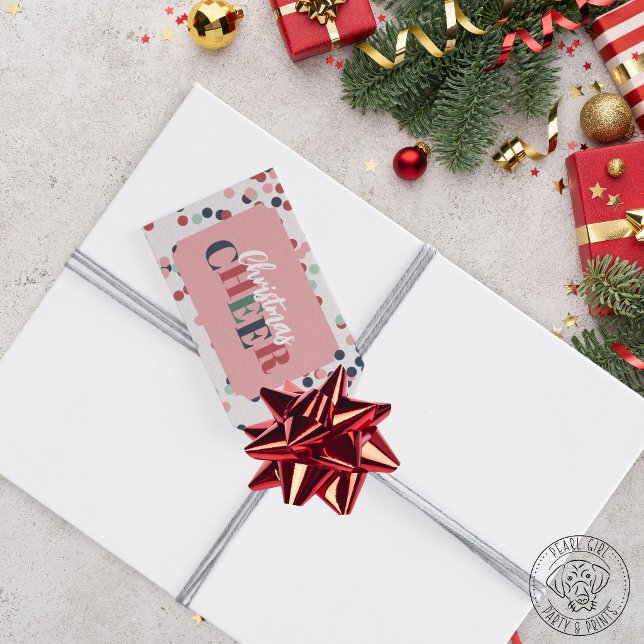 Weihnachtsfreude Konfetti Geschenkanhänger (Von Creator hochgeladen)