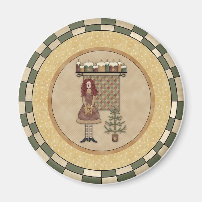 Weihnachtsfreude Magnet (Vorne)