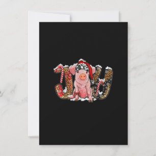 Weihnachtsfreude mit Pig Merry Xmas_1 Einladung