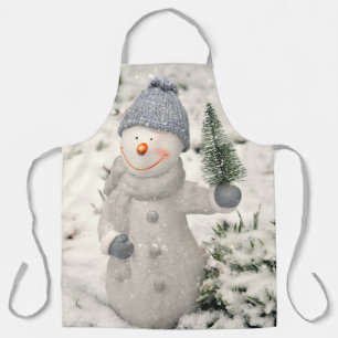 Weihnachtsfreude mit Smiling Snowman Schürze