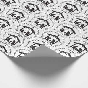 Weihnachtsfreude Nativitätsweihnachten Geschenkpapier