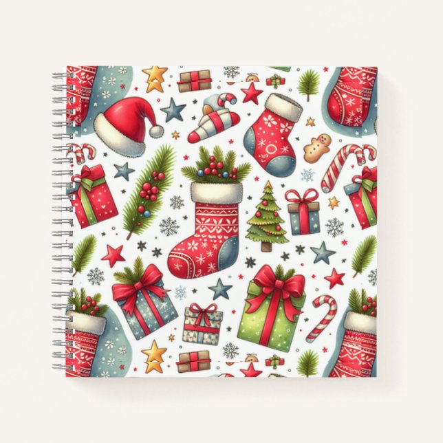 Weihnachtsfreude Notizbuch (Vorderseite)