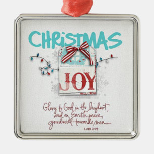 Weihnachtsfreude Ornament Aus Metall