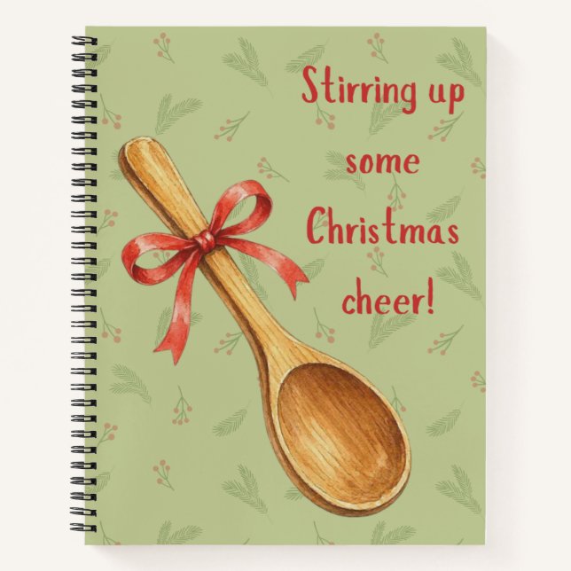Weihnachtsfreude Rezept Notizbuch (Vorderseite)
