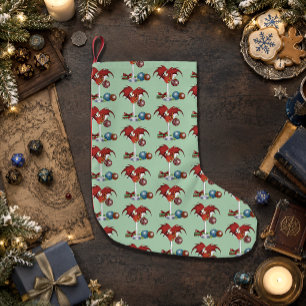 Weihnachtsfreude Roter Drachen-Cocktail Jubel Kleiner Weihnachtsstrumpf
