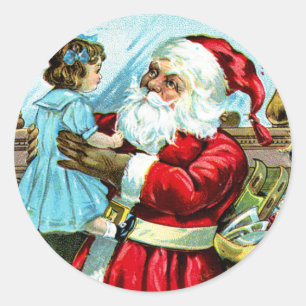 Weihnachtsfreude Runder Aufkleber