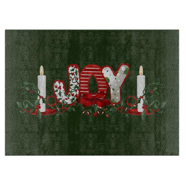 Weihnachtsfreude Schneidebrett (Vorderseite)