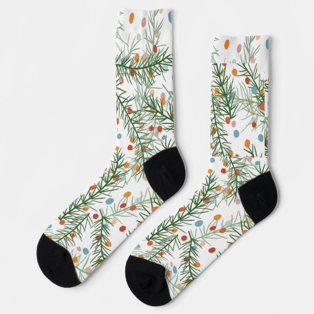 Weihnachtsfreude-Socken Socken (Linkes Detail)