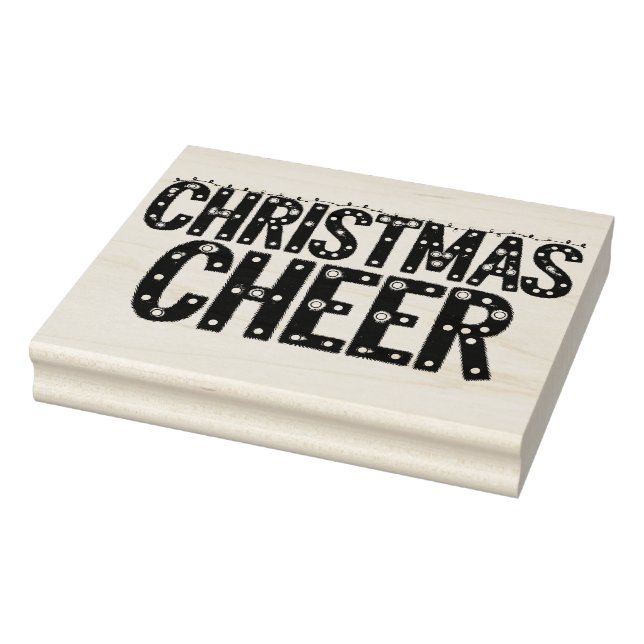 Weihnachtsfreude Typografie  Gummistempel (Stempel)