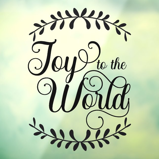 Weihnachtsfreuden für das Schwarze Weltgeschehen Fensteraufkleber (Blatt 3)