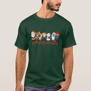 Weihnachtsfreunde Familie Santa Rudolph Snowman T-Shirt