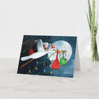Weihnachtsfreunde Haustiere von Bihrle Karte