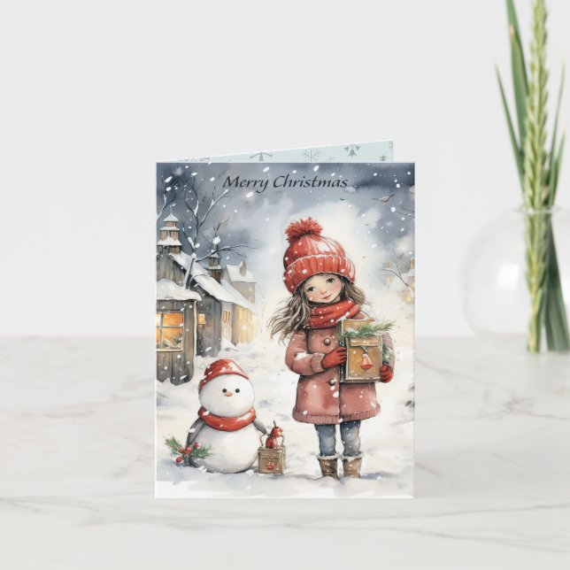 Weihnachtsfreunde Karte (Vorderseite)