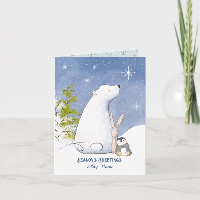 Weihnachtsfreunde Karte (Vorderseite)