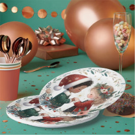 Weihnachtsfreunde Pappteller