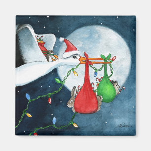 Weihnachtsfreunde und Familie von Bihrle Magnet