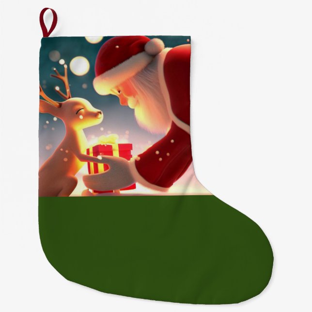 Weihnachtsfreundlichkeit 1 großer weihnachtsstrumpf (Vorderseite)