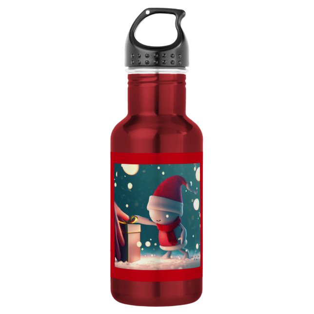 Weihnachtsfreundlichkeit 3 edelstahlflasche (Vorderseite)