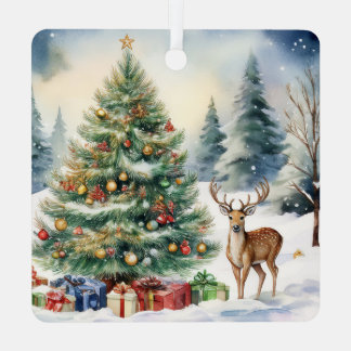 Weihnachtsfriede auf Erden Wälder Ornament Aus Metall
