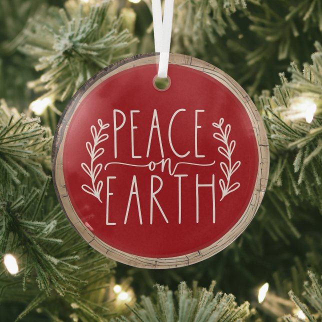 Weihnachtsfrieden auf Erden Ornament Aus Glas (InSitu)