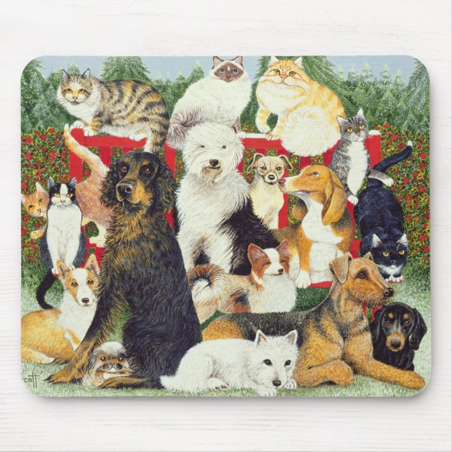 Weihnachtsfrieden Mousepad (Vorne)