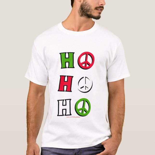 Weihnachtsfriedens"ho ho ho" - Shirt (Vorderseite)
