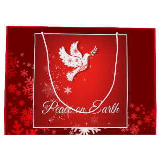 Weihnachtsfriedensgeschenk-Tasche groß Große Geschenktüte