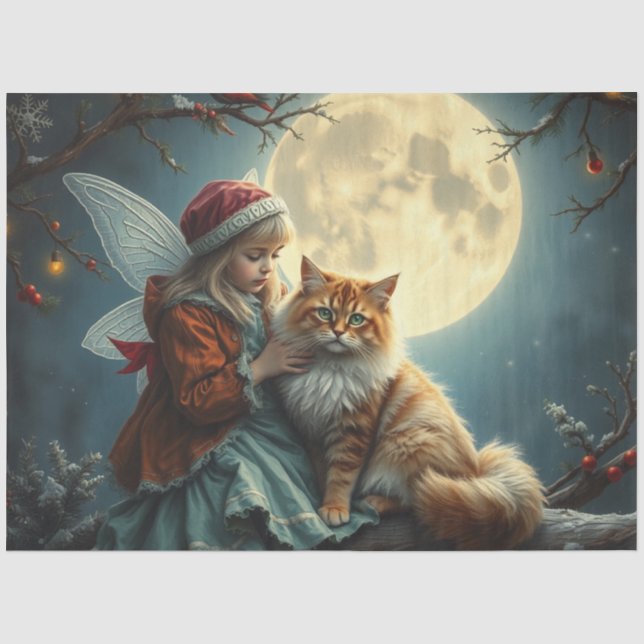 Weihnachtsfrittierpapier Seidenpapier (Vorderseite)