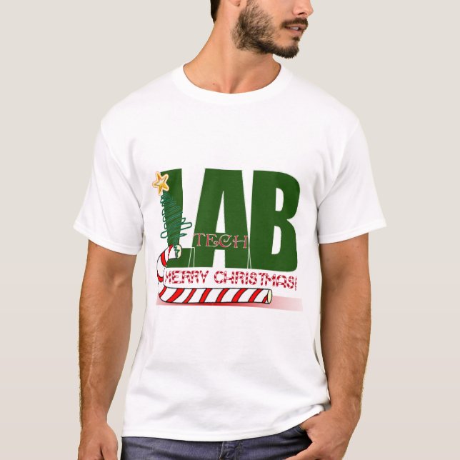 WEIHNACHTSfröhliches LABOR - LABRADOR TECH T-Shirt (Vorderseite)