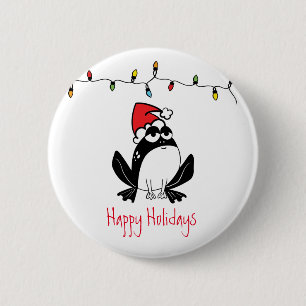 Weihnachtsfrosch Button